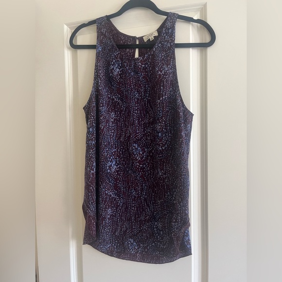 Aritzia Wilfred Purple Patterned Sevres Blouse Medium - Picture 4 of 6